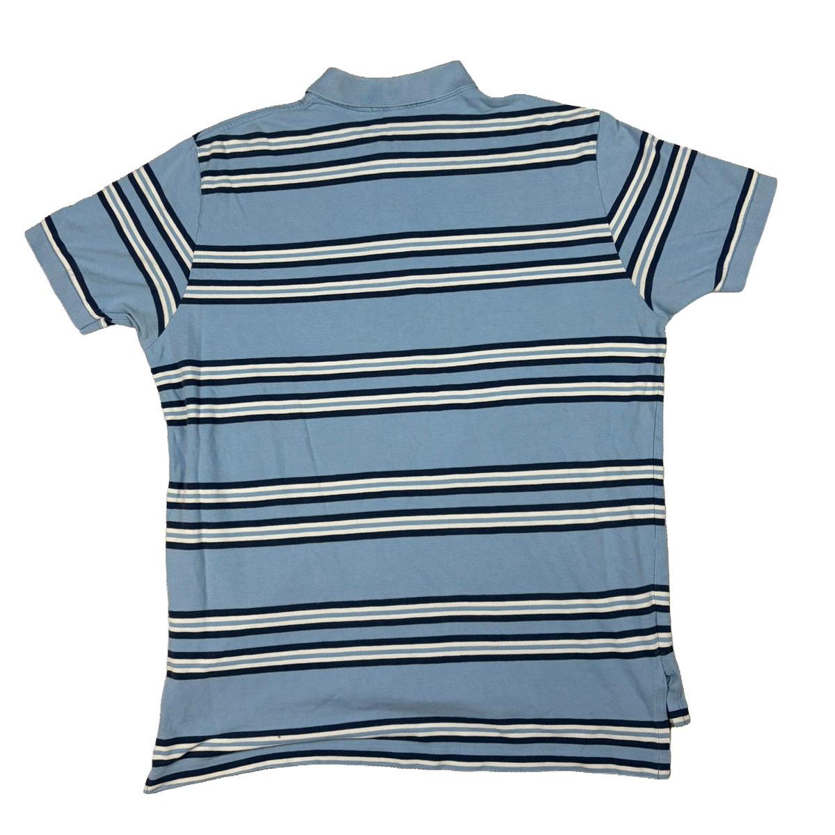 Polo by Ralph Lauren Vintage Striped Polo – Light Blue/Navy – XL