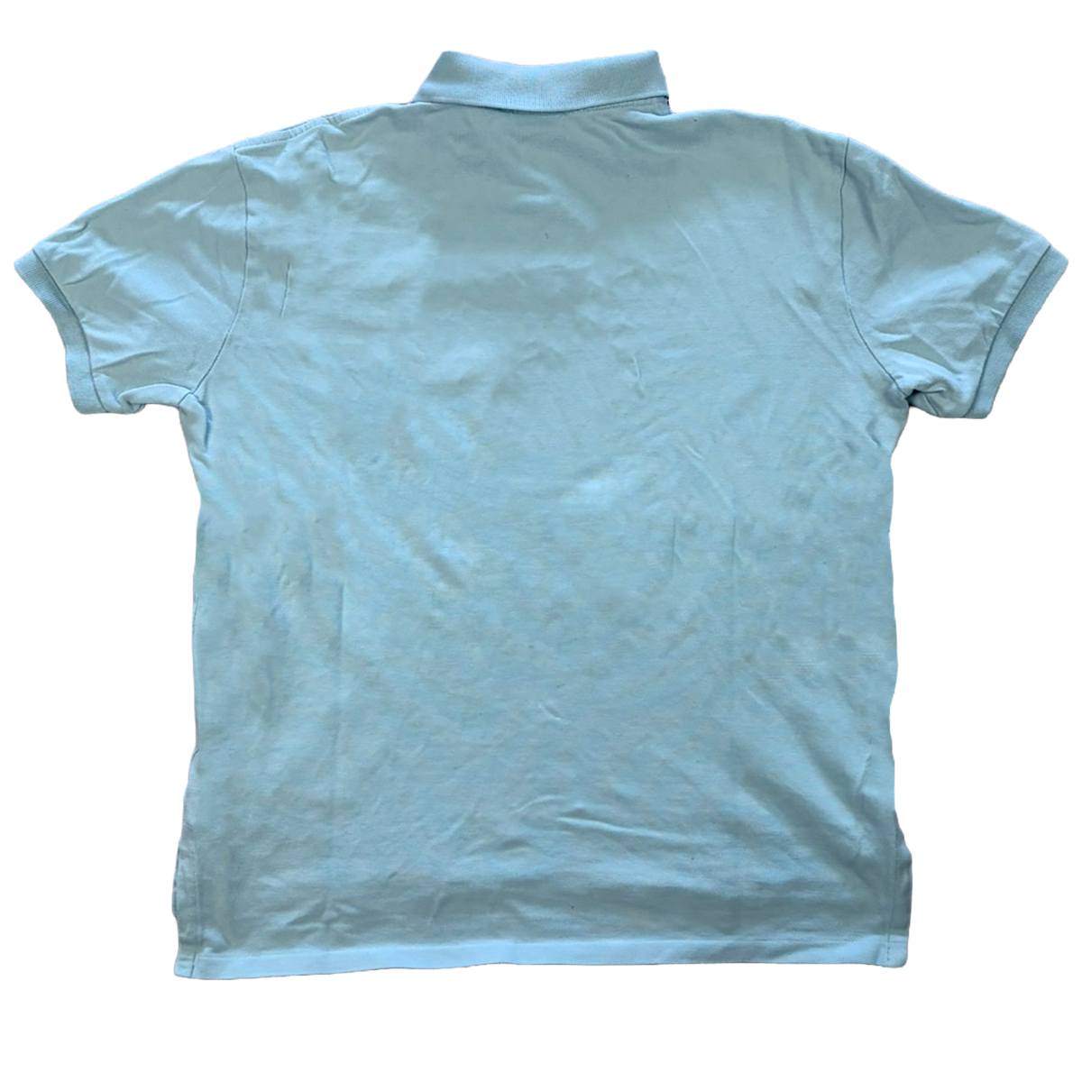 Polo Ralph Lauren Custom Fit Polo Shirt Light Blue Pink Pony | Size M