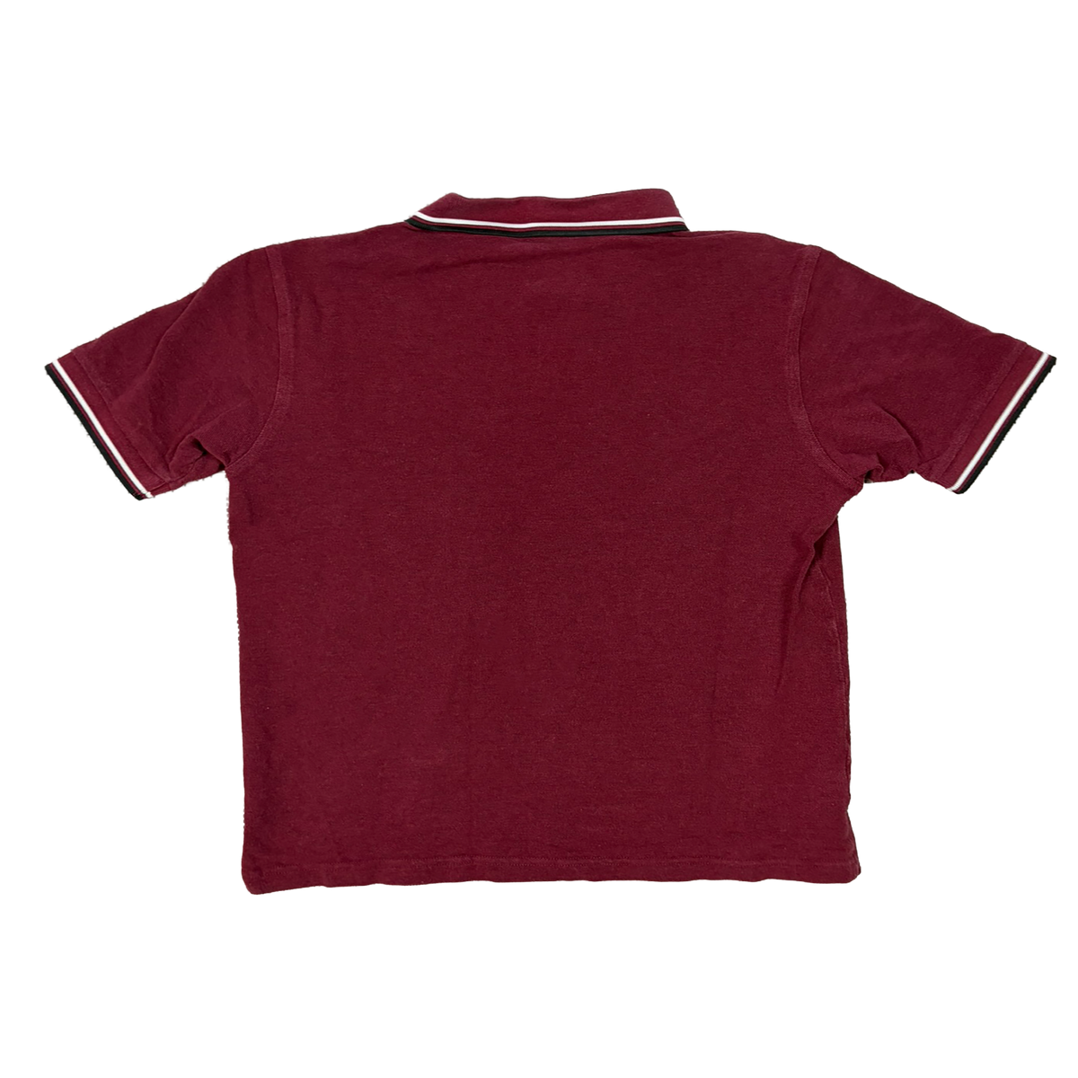 Fred Perry Slim Fit Poloshirt Burgundy – Größe M – Double Tipped – Laurel Wreath