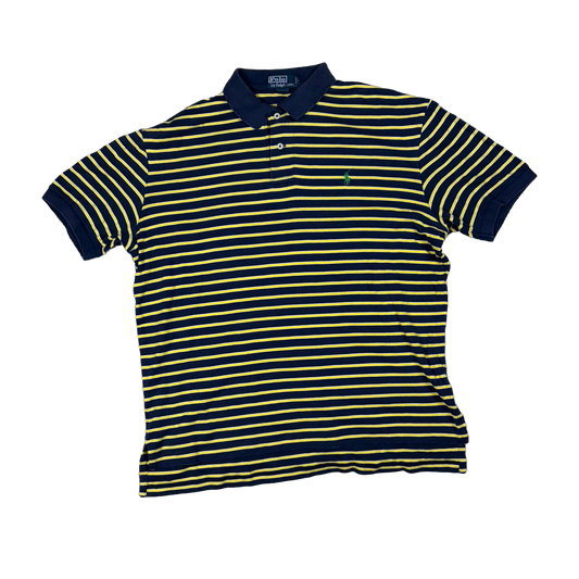 Polo by Ralph Lauren Striped Polo Shirt – Navy/Yellow – L