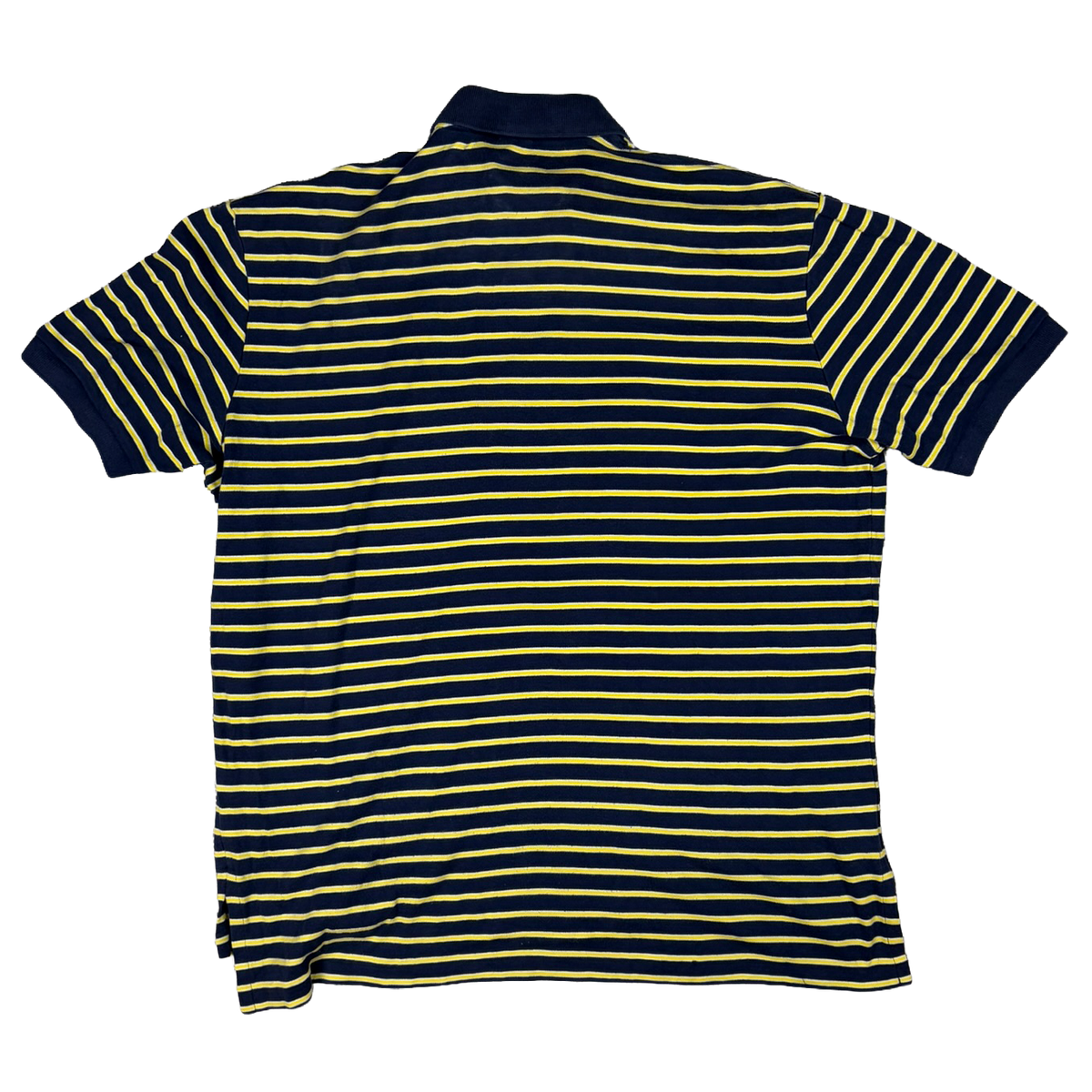 Polo by Ralph Lauren Striped Polo Shirt – Navy/Yellow – L