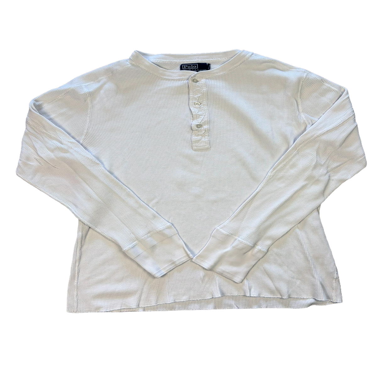 Polo Ralph Lauren Waffle Henley Longsleeve White – Size L