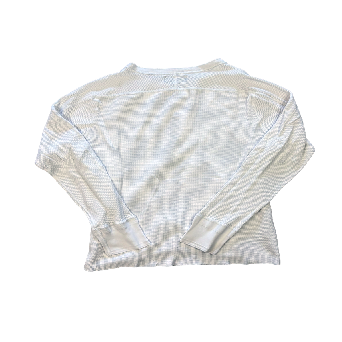 Polo Ralph Lauren Waffle Henley Longsleeve – Weiß – Größe L