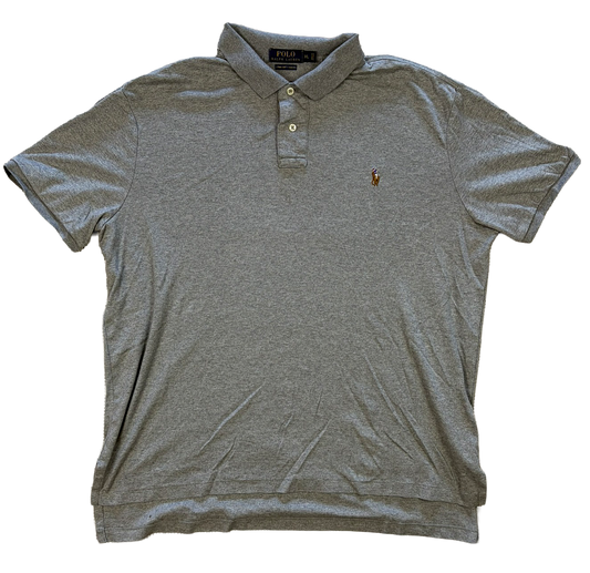 Polo Ralph Lauren Pima Soft Touch Grey Polo Shirt – Size XL