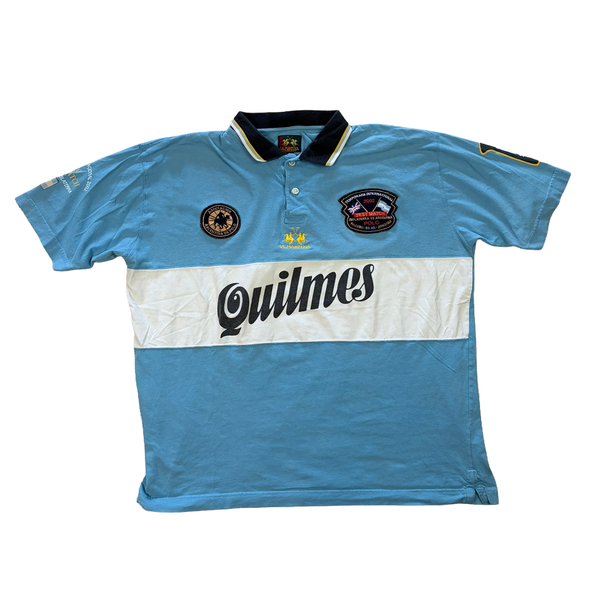 La Martina Argentina Polo Test Match 2002 Quilmes Polo Shirt – Size L