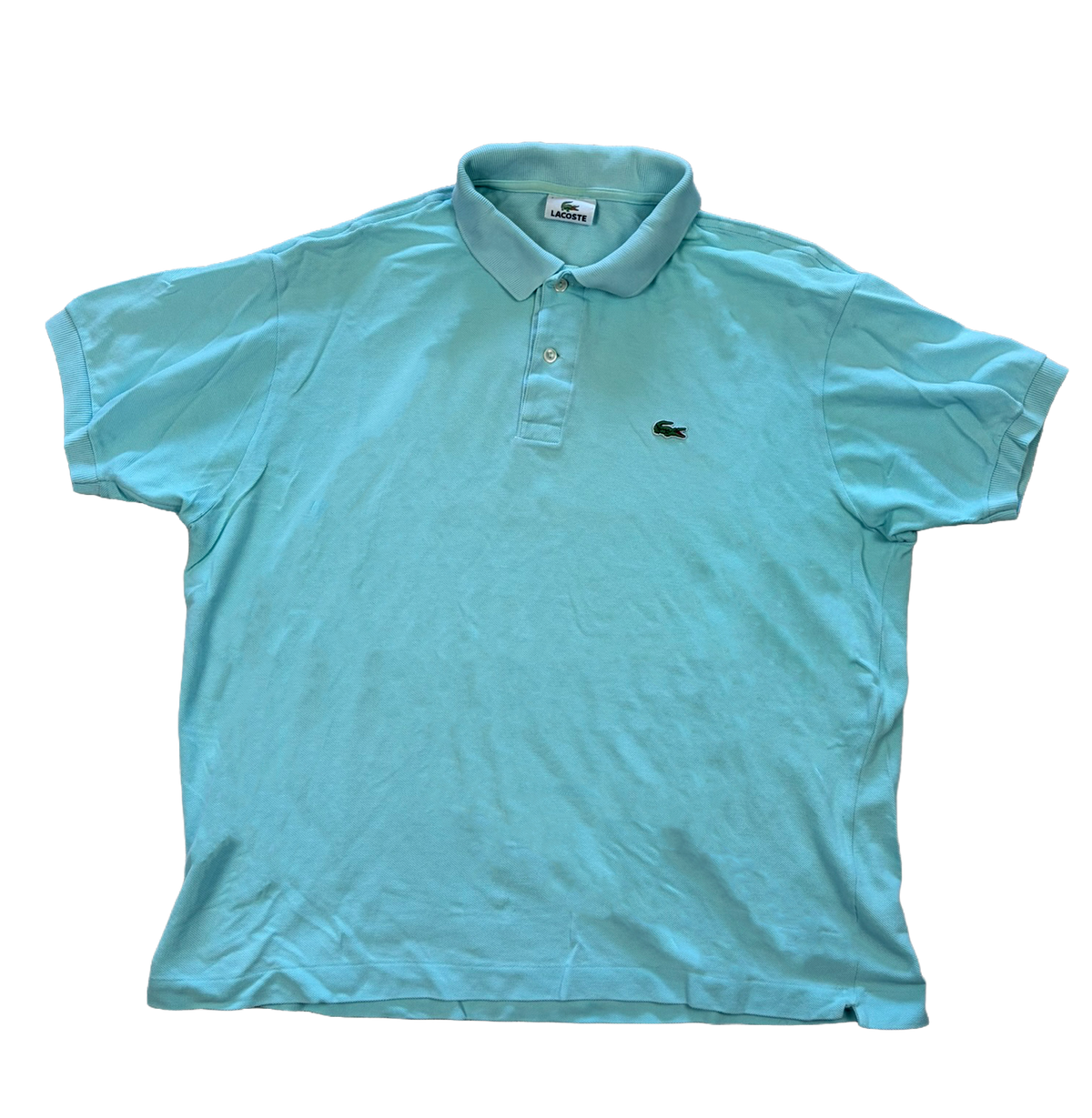 Vintage Lacoste Polo Shirt Mint / Türkis – Größe 7