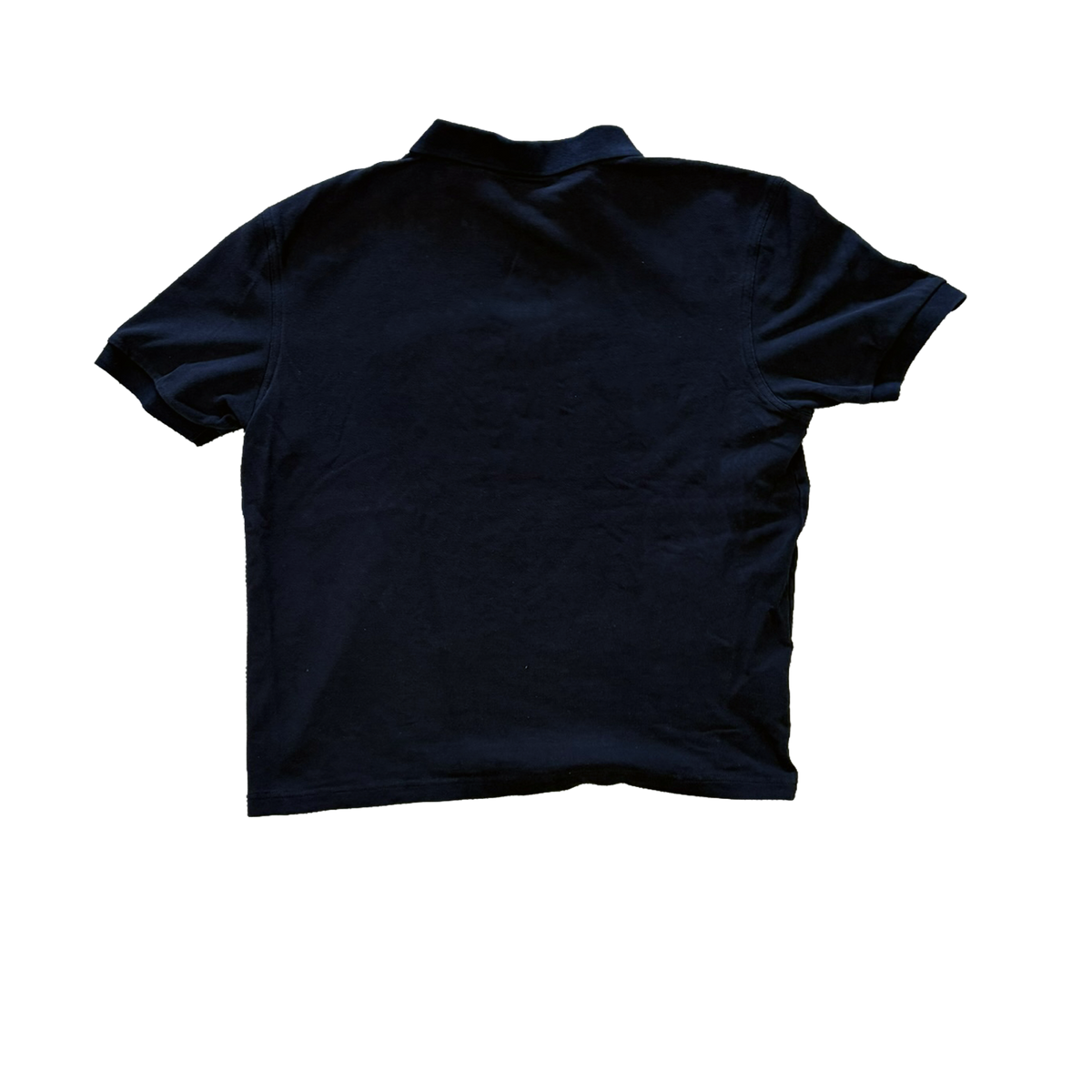 Fred Perry Polo Shirt Schwarz – Weißes Laurel Wreath Logo – Größe L