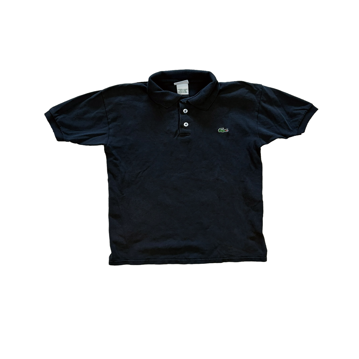 Lacoste Polo Shirt Schwarz – Größe S – Classic Crocodile Logo