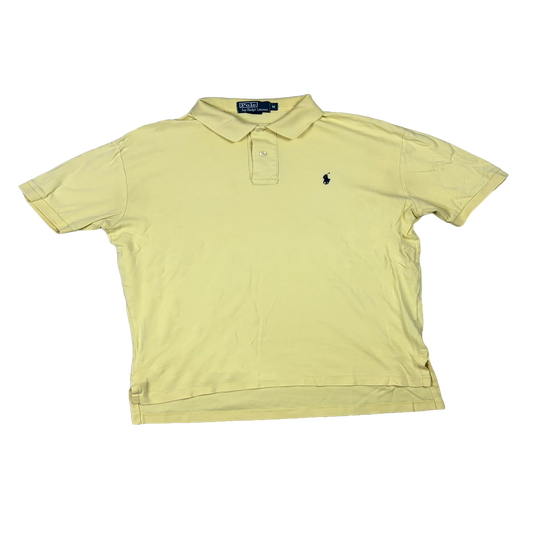 Polo Ralph Lauren Poloshirt Gelb – Navy Pony Logo – Größe M