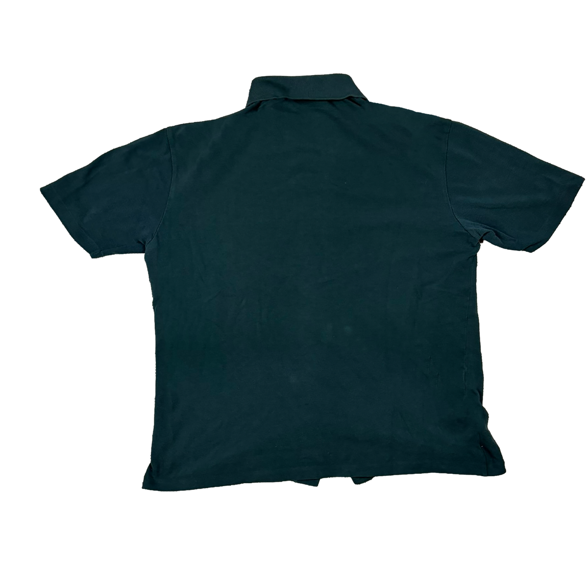 Lacoste Vintage Button-Up Poloshirt Dunkelgrün – Größe 4