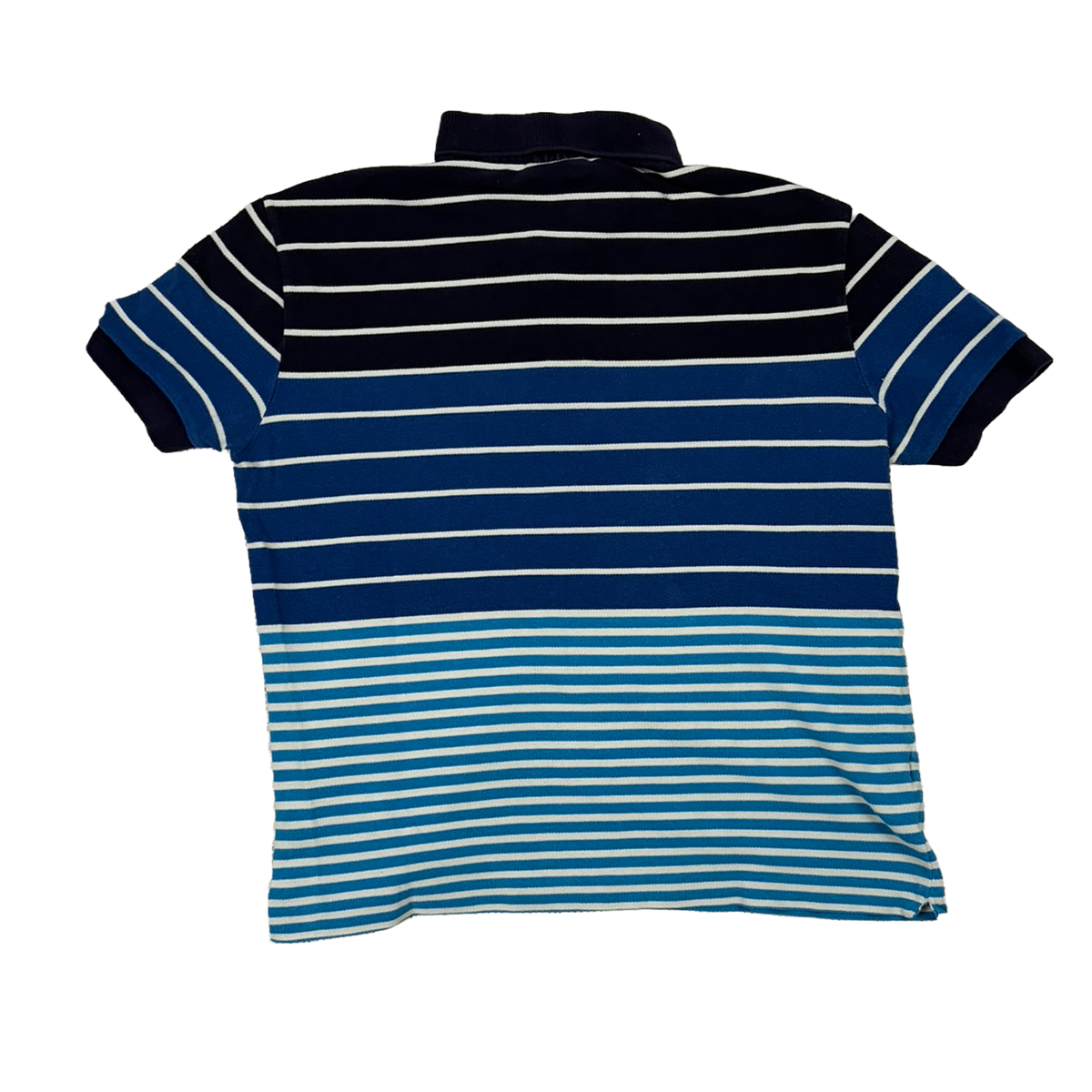 Lacoste Vintage Stripe Poloshirt Blau/Weiß – Größe 3