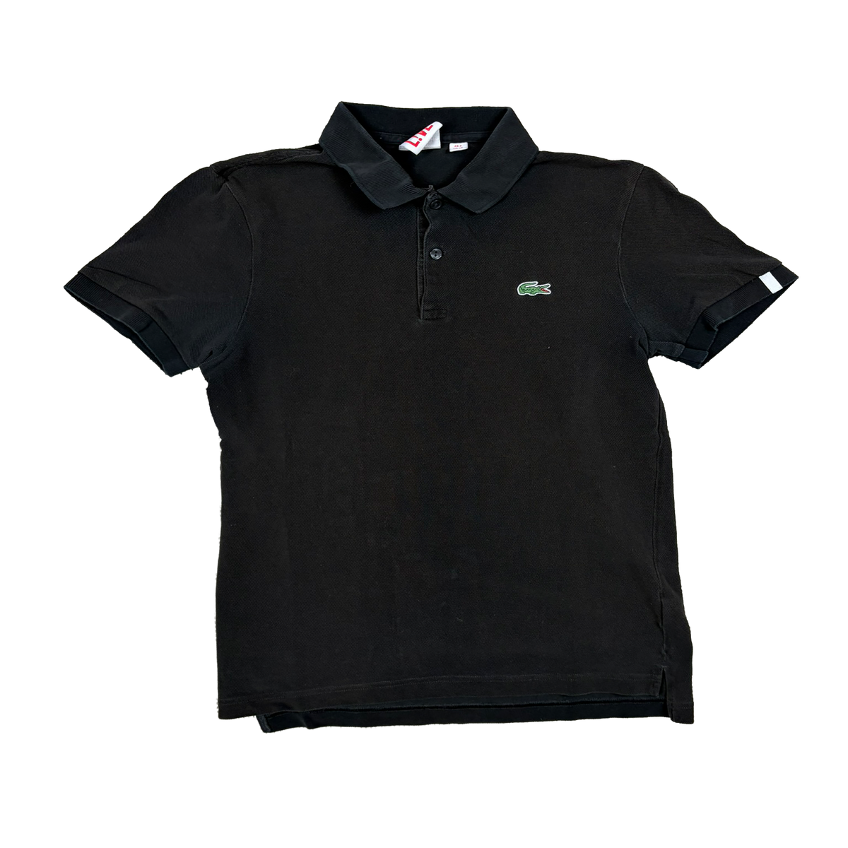 Lacoste L!VE Vintage Poloshirt Schwarz – Größe XS / FR 2 – 100 % Baumwolle