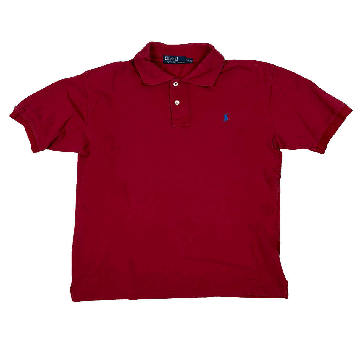 Vintage Polo Ralph Lauren Poloshirt Rot – Größe XXXL – 100 % Pima Cotton
