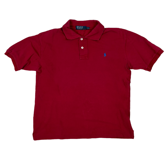 Vintage Polo Ralph Lauren Poloshirt Rot – Größe XXXL – 100 % Pima Cotton