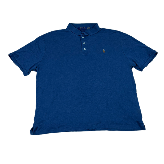 Polo Ralph Lauren Classic Fit Poloshirt Blau – Größe XL – Vintage