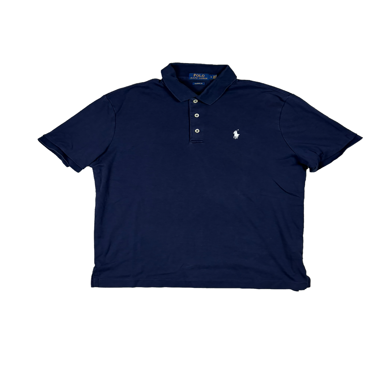 Polo Ralph Lauren Classic Fit Poloshirt Dunkelblau – Größe M – Vintage