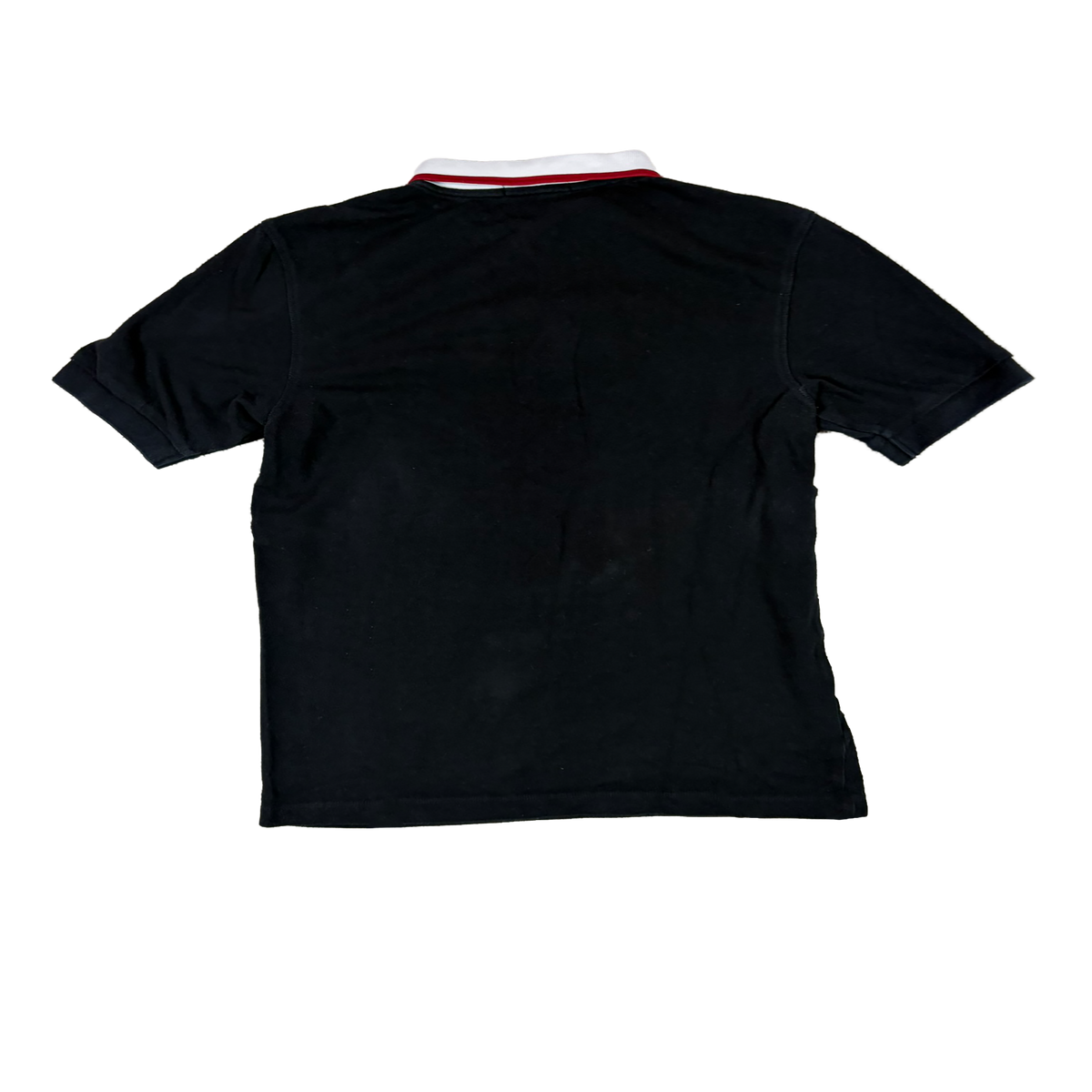 Fred Perry Poloshirt Schwarz Weiß Rot – Größe M – Laurel Wreath Polo