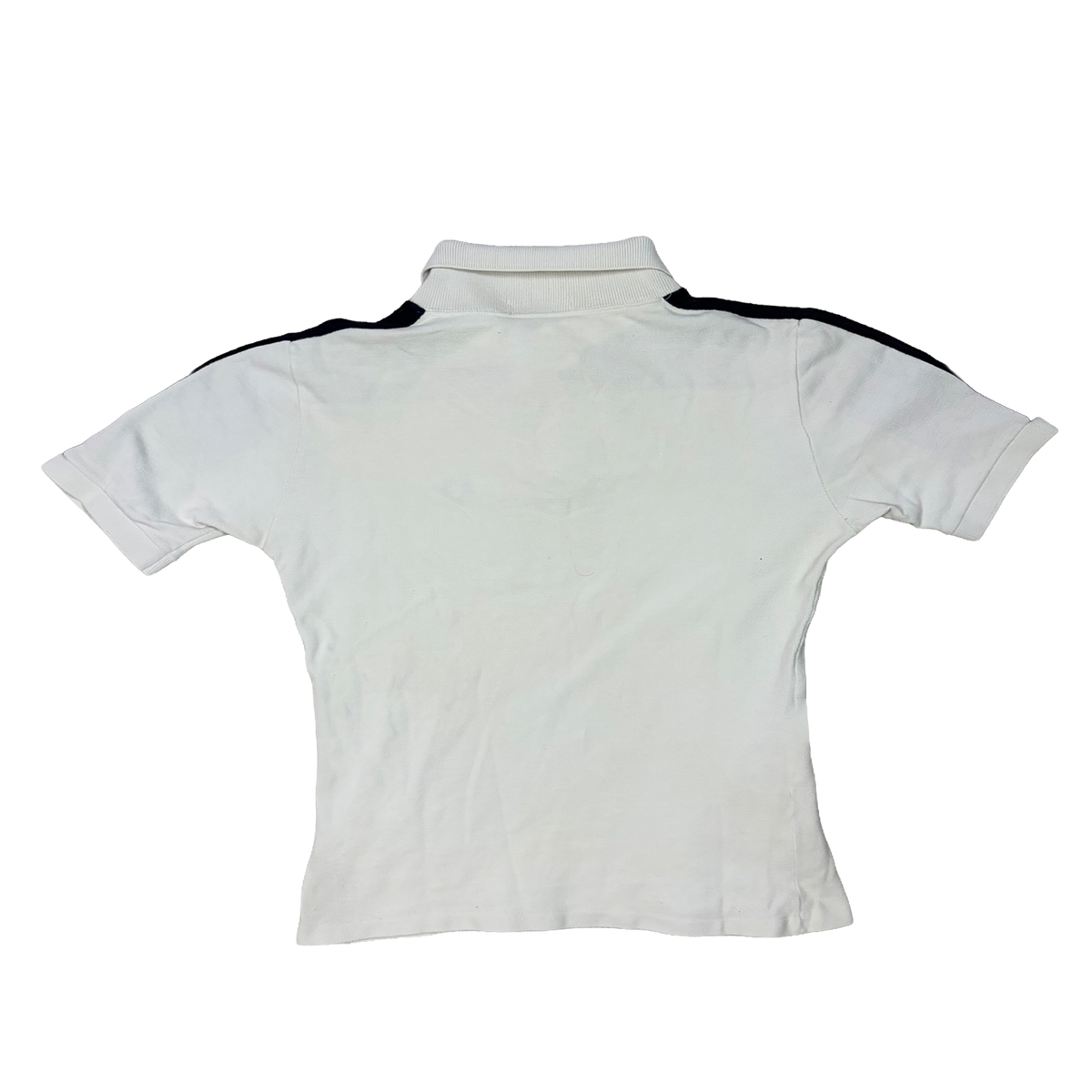Vintage Fred Perry Sportswear Poloshirt Made in England – Weiß / Navy / Bordeaux – Größe 14 / 40