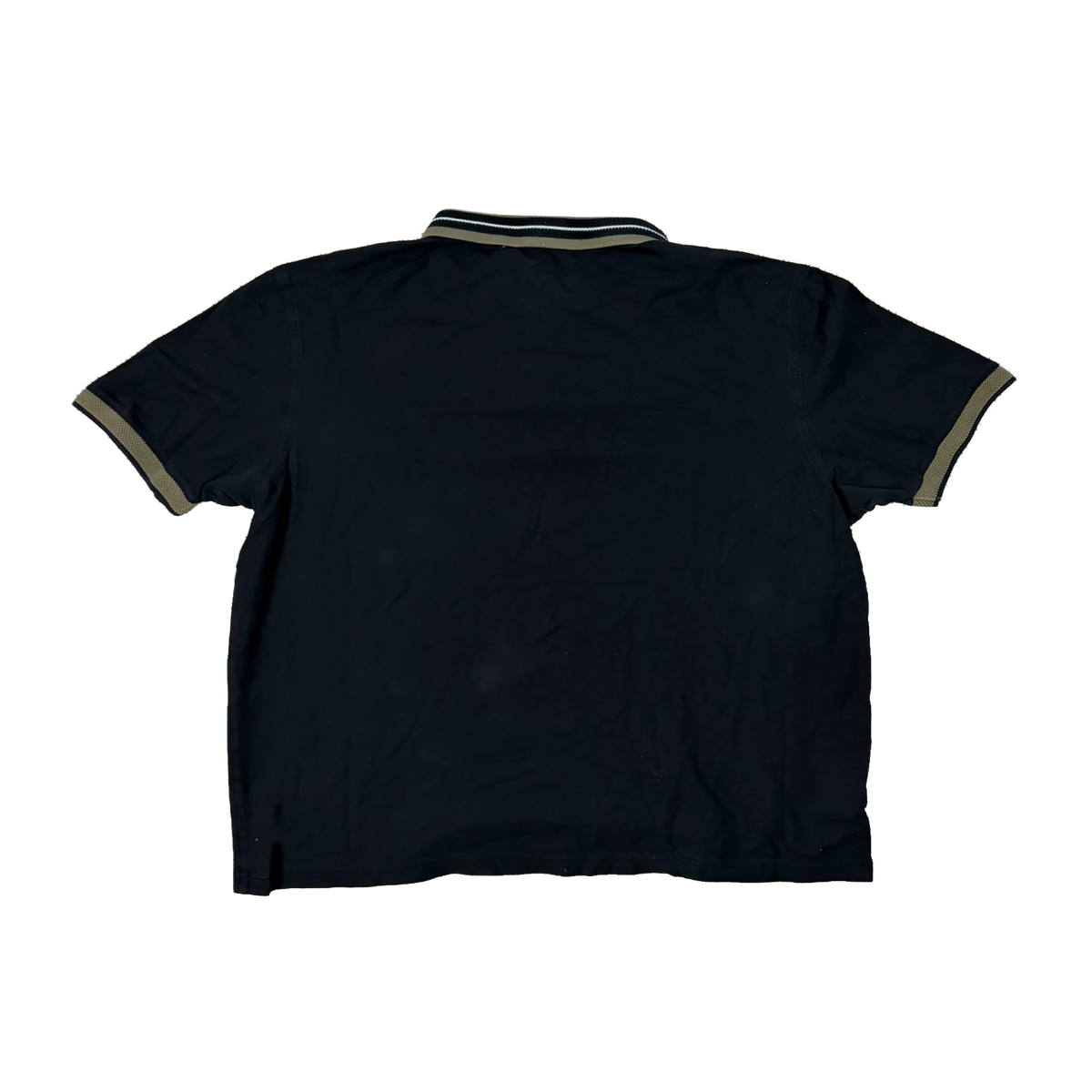 Fred Perry Poloshirt Schwarz / Oliv – Gestickter Laurel Wreath – Größe XL