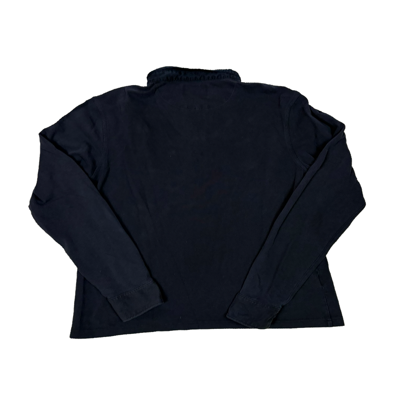 Fred Perry Langarm Poloshirt Dunkelblau – Slim Fit – Größe M